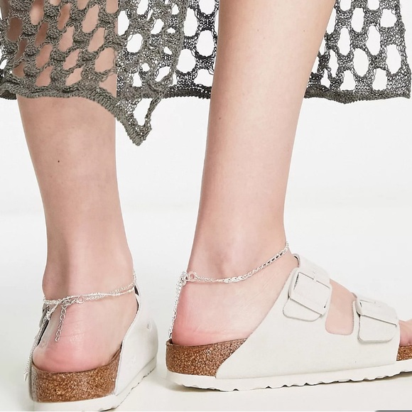 Birkenstock Arizona in White Leather Soft Footbed Size 39 US 8 - 8.5 - Picture 2 of 14